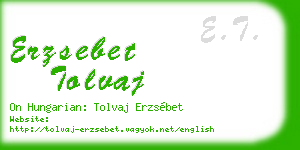 erzsebet tolvaj business card